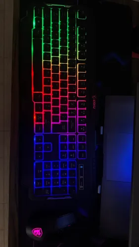 KIT TECLADO E MOUSE MSI FORGE GK100, RGB, 6400DPI, FORGE-GK100-COMBO-US 