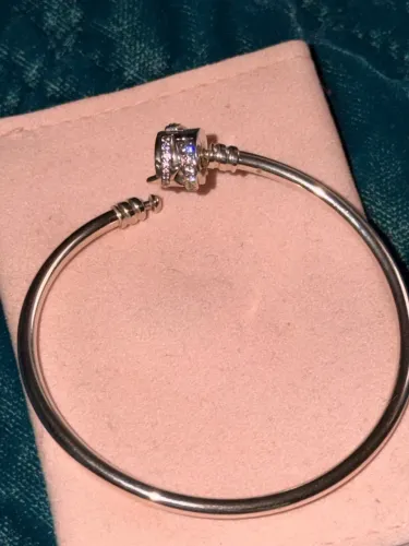 Bracelete Rígido Pandora Estrela Cadente Brilhante - Prata 925