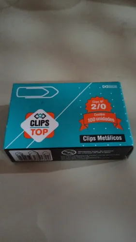 Clips Metálicos Top Nº 2/0 com 100 Unidades