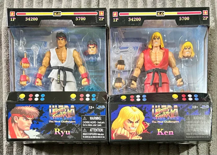 Street Fighter Jada Toys Ryu + Ken