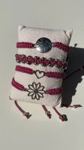 Kit pulseira macrame