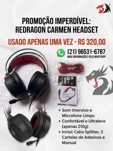 Fone de ouvido semi-novo 