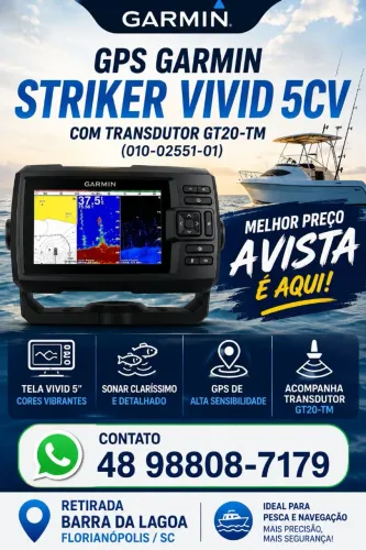 Sonar garmin vivid strike 5cv