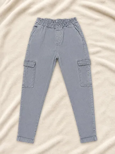 Calça skinny cargo