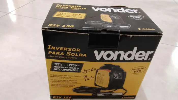 Máquina de solda vonder potente nova na caixa