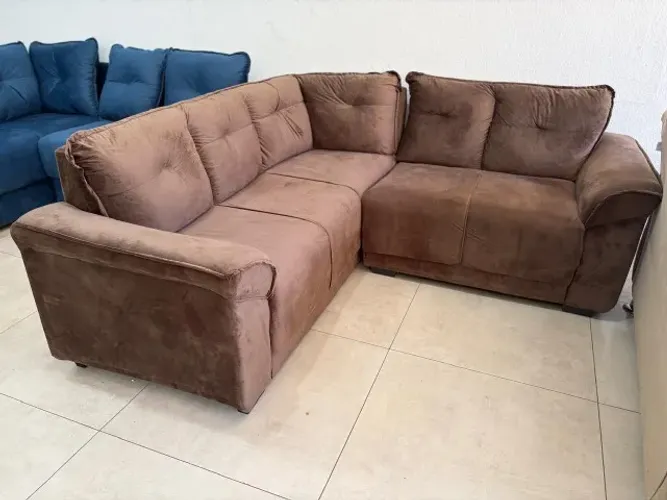 Sofá fixo de Canto Novo Peça Mostruário
