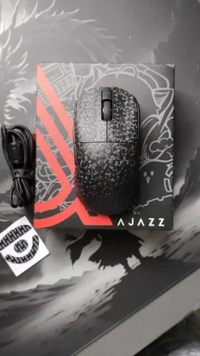 Mouse Sem Fio AJAZZ AJ199 - Fibra de Carbono Preto