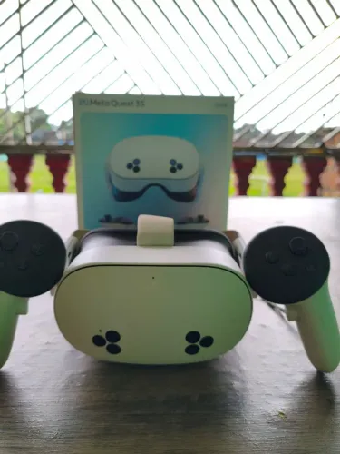 Meta Quest 3s novo na caixa com vários jogos