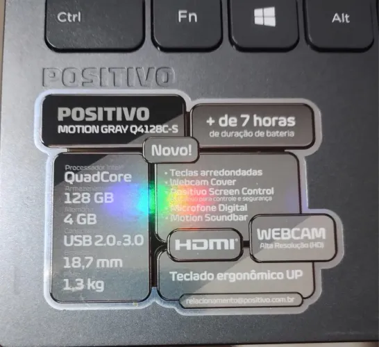 Notebook Positivo em perfeito estado - oportunidade