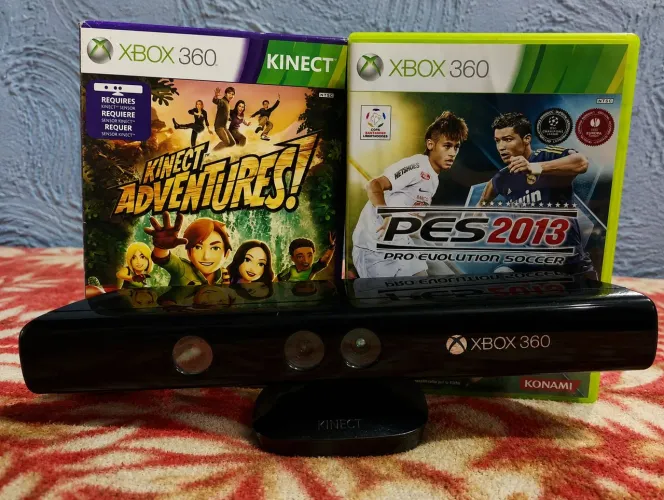 Kinect para Xbox 360 slim | conservado | acompanha 2 jogos