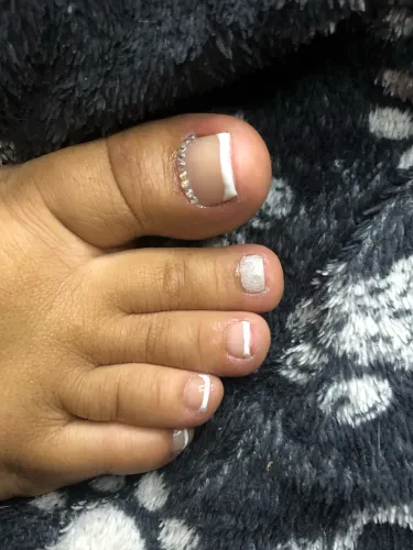 Esmaltação em gel no pé