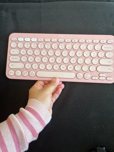 Teclado sem fio Logitech Pebble Keys 2 K380s - Rosa