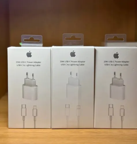Carregador de Iphone 20W completo + cabo (LACRADO)