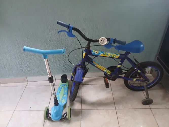 Bicileta + patinete