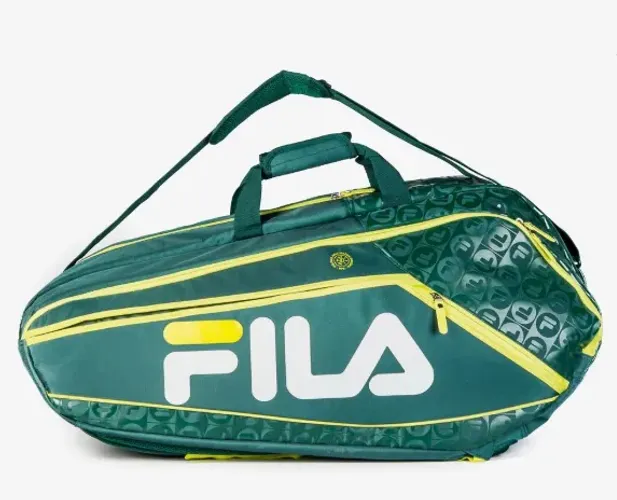 RAQUETEIRA FILA CHAMPION 9R - VERDE E AMARELO | NOVA, SEM USO RETIRADA EM MÃOS NA ESTAÇÃO 