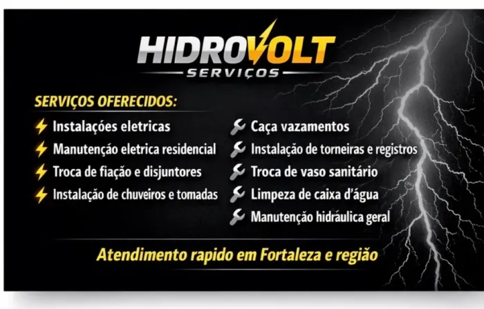 ELETRICISTA E BOMBEIRO HIDRÁULICO