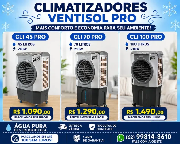 Climatizadores ventisol 16 a 125 lts