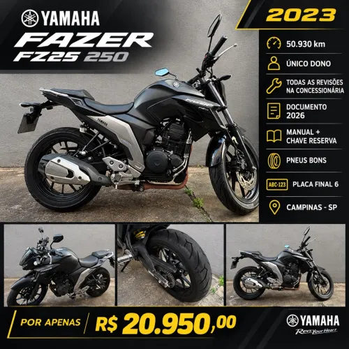 Vendo FZ25 250 2023