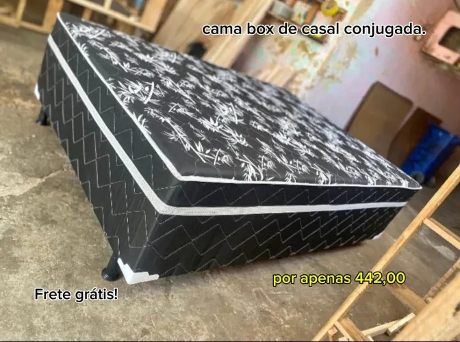 Cama box de casal conjugada
