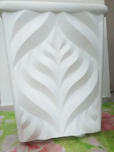 Jarro de gesso em 3d para plantas artificial