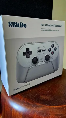 Controle 8BitDo Pro 3 Bluetooth - Novo, Lacrado na Caixa