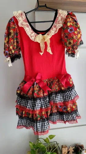 Vestido Infantil Festa Junina.