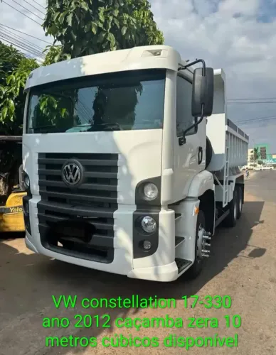 VW constellation 17-330 caçamba basculante zera 10 metros cúbicos