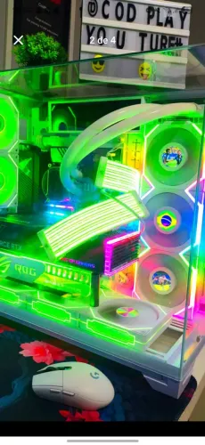 KIT 5x FAN GAMER LIAN LI UNI FAN TL WIRELESS LCD 120MM ARGB BRANCO PWM
