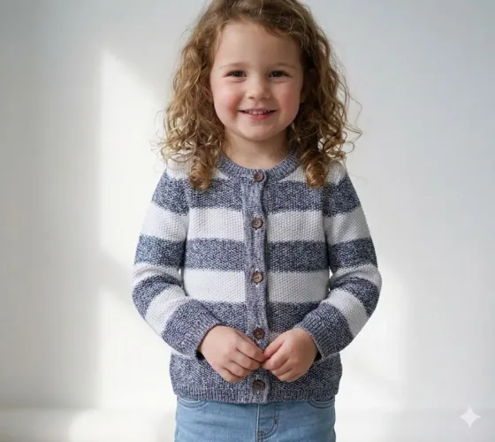 Sueter de tricô listrado infantil Oshkosh 