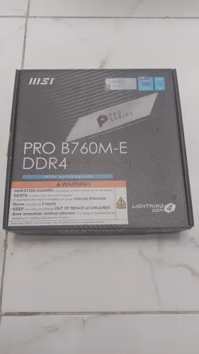 Placa Mãe MSI PRO B760M-E DDR4 Intel LGA1700 - Nova (Envio OLX Pay)