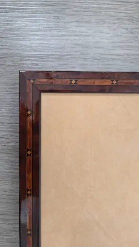 Moldura Madeira Marchetaria 63,5 x 48cm Antiga (Usado)
