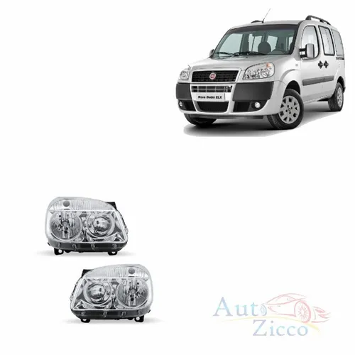 Farol Doblo 2011 à 2016 Cromado 