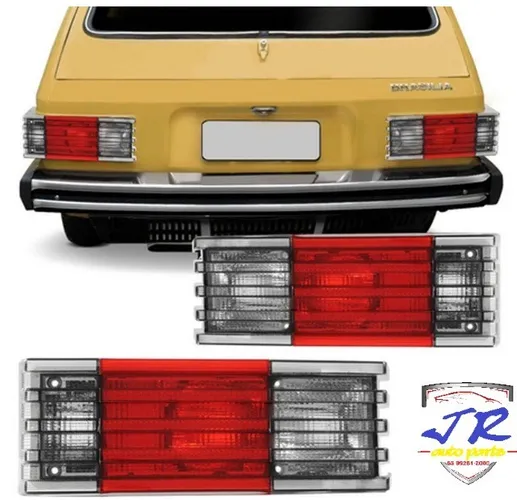 Par Lanterna Traseira Brasilia 1978 1979 1980 1981 1982 Fume