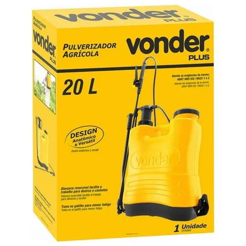 Pulverizador Costal Agrícola 20 Litros Vonder Plus