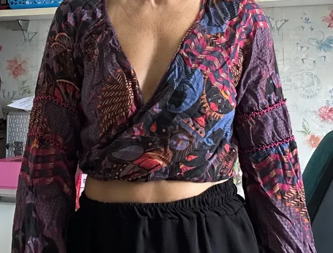 Cropped estampado Dress to