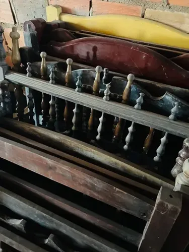 Cabeceira de camas antigas, decoração