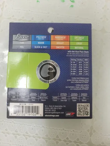 Encordoamento guitarra Elixir Optiweb 11|49 medium