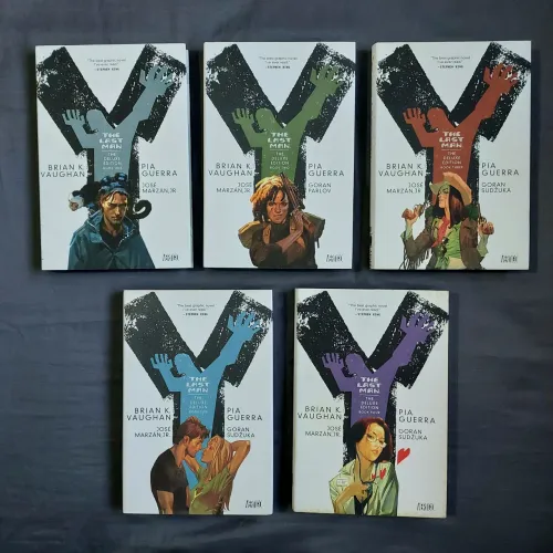 HQ Y - The Last Man Deluxe Edition Completo em 5 Volumes (Importado, Inglês Último Homem)
