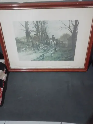 Quadro de caça antigo