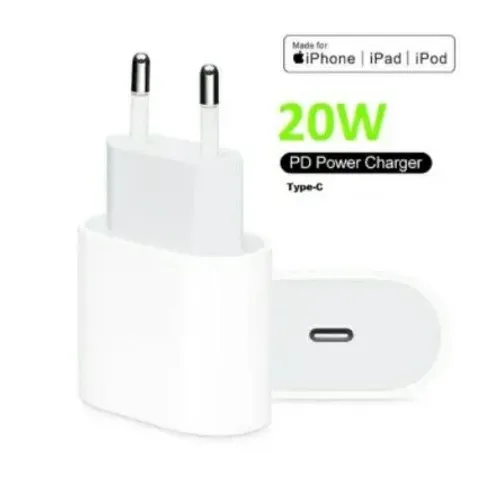 Carregador Turbo 20w tipo-C para iPhone,iPad e ipod