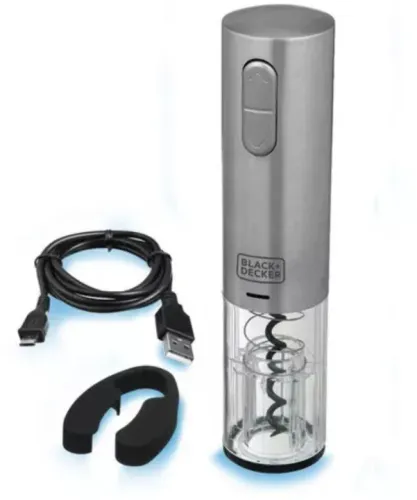 Abridor Elétrico de Vinho Em Inox W10 Black Decker