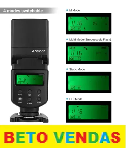 Flash Andoer Para Sony Nikon E Canon