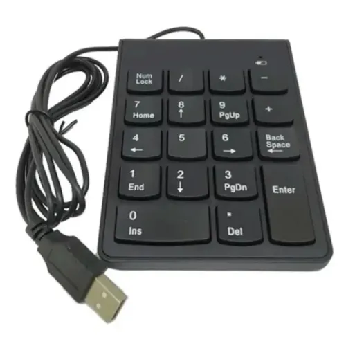 Teclado Numérico USB 18 Teclas com fio