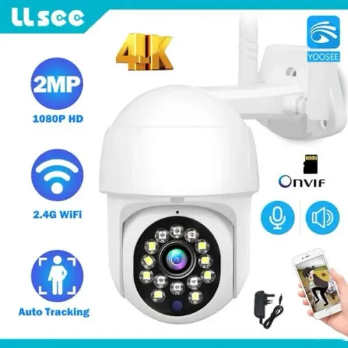 Camera Wi-Fi 360° Instalada com Cartão 32G