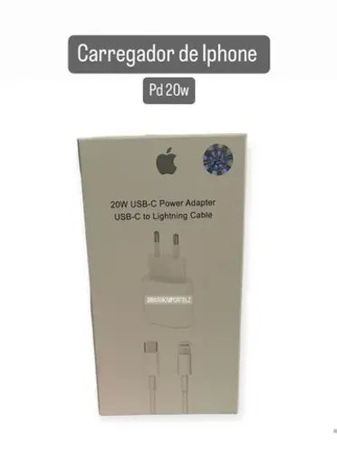 Carregador Iphone 20w Pd Usb C