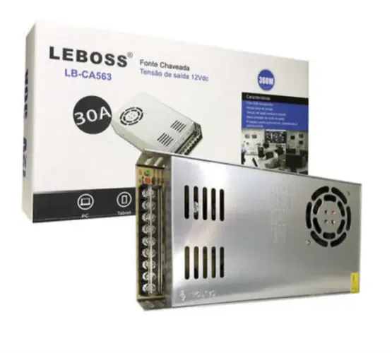 Fonte chaveada 30A leboss 