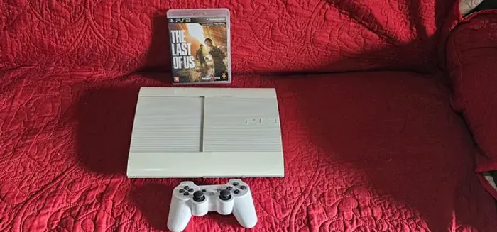 PS3 SUPER SLIM 500GB EDIÇÃO ESPECIAL WHITE COMPLETO