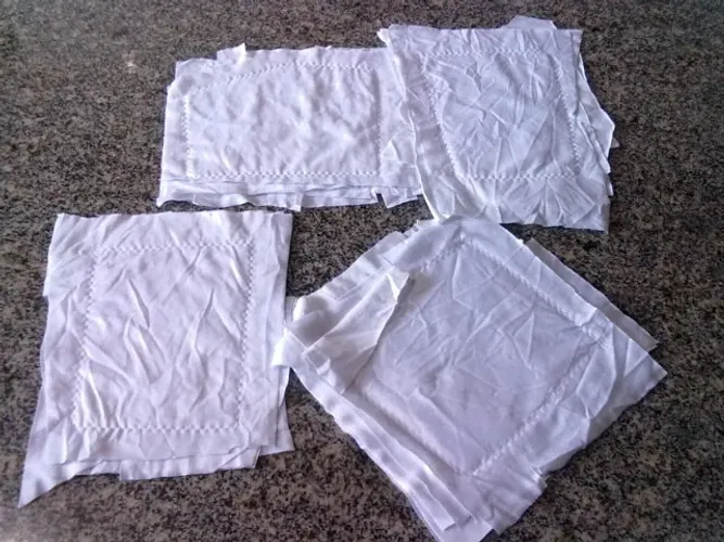 Estopa pastelão de pano branco para limpezas gerais: oficinas, postos de combustíveis