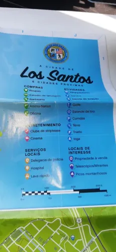 Gta V Los Santos Mapa Poster Original