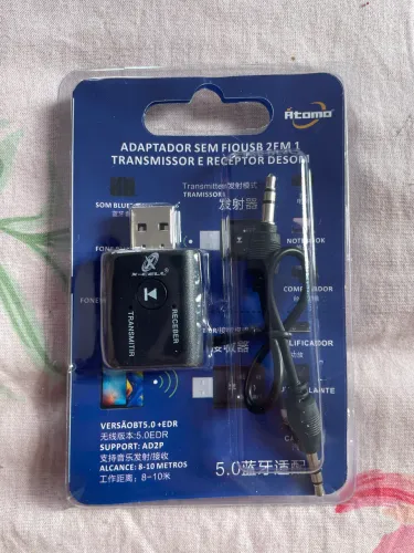 Transmissor e receptor de Bluetooth 2x1
